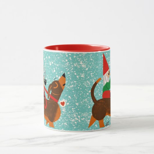 Mok Gnome en Dachshund Holiday (Midden)