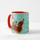 Mok Gnome en Dachshund Holiday (Voorkant links)