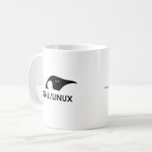 MOK GNU/Linux-pinguïn met opdrachtregel (Voorkant links)