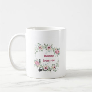 Mok Goedemorgen Florale Roos & Bloemen Aquarel –
