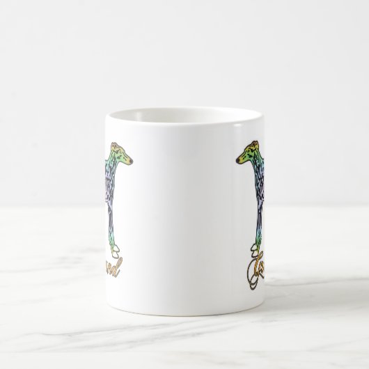 Mok Greyhound Colorful Brindle (Center)