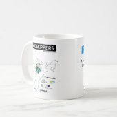 Mok GRIDSKIPPERS met kaart en sponsors (Voorkant links)