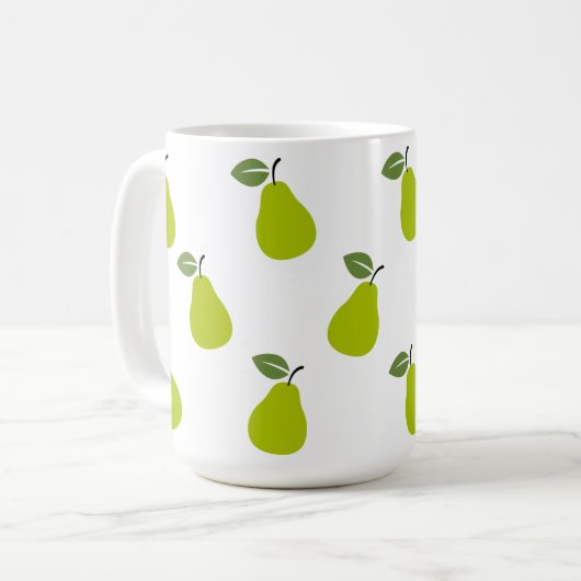 Mok Groen fruitontwerppatroon (Voorkant links)