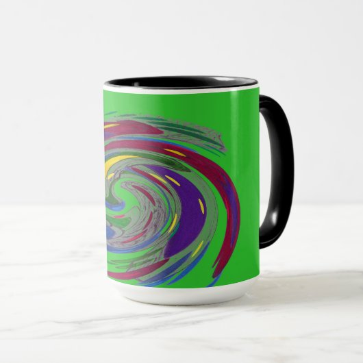 Mok Groen whirlwind Design Monogram (Voorkant rechts)