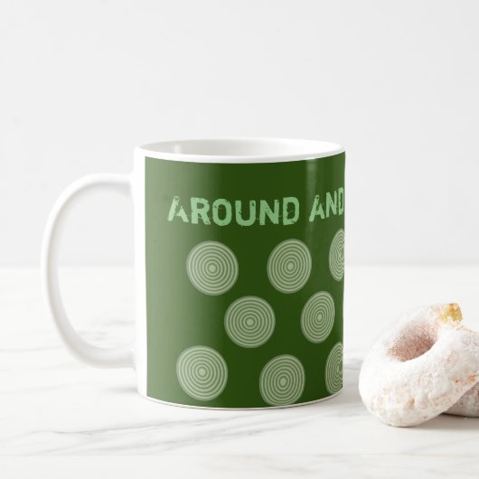 Mok groene cirkels (Met donut)