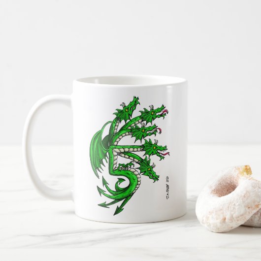 Mok groene dragon (Met donut)