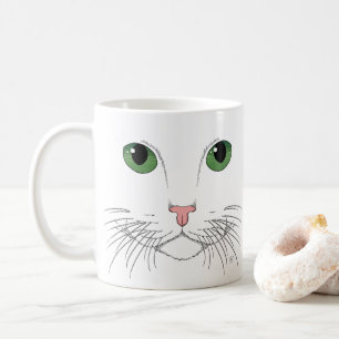 Mok groene kattenkoffie