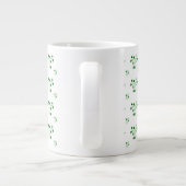 Mok Groene Shamrocks Circles Pattern (Achterkant)