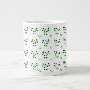 Mok Groene Shamrocks Circles Pattern