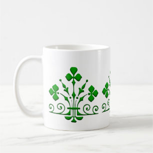 Mok groene Shamrocks Pattern