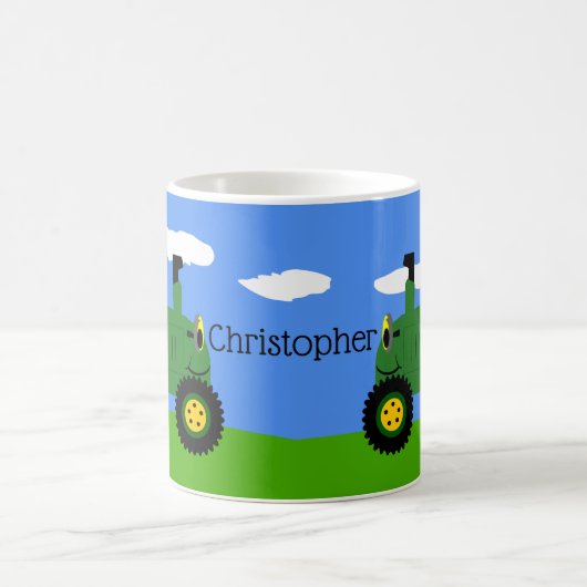 Mok groene tractorkoffie (Center)