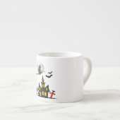 Mok Halloween Haunted House Espresso (Voorkant rechts)