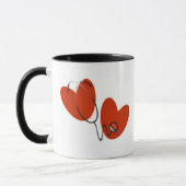 Mok hart en stethoscoop (Links)