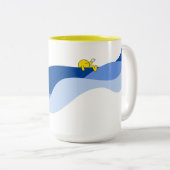 Mok HEDX-top 2021 - Blauwe golf (Voorkant rechts)