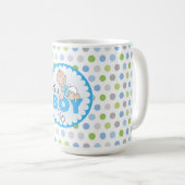 Mok/Het is een jongen met Polka Dots Koffiemok (Voorkant rechts)