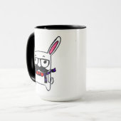 Mok Hipster Bunny (Voorkant links)