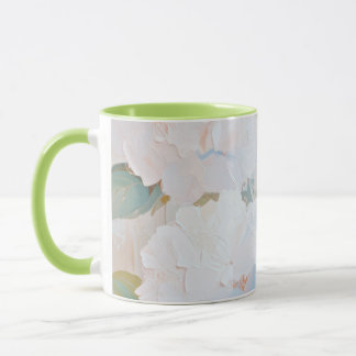 Mok, Hortensia Abstract Aquarel Afbeelding Mok