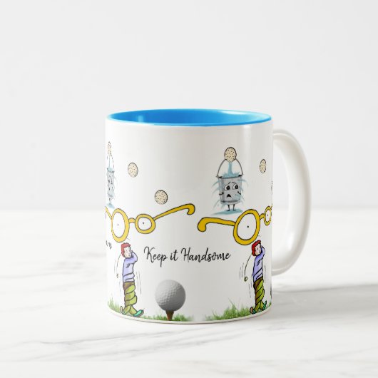 Mok Houd het handige Golfer (Voorkant rechts)