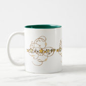 Mok Houd het handige gouden sterren groen (Links)