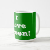 Mok I Love Green (Voorkant rechts)