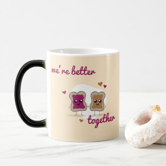 Mok - Ideaal om genegenheid te delen (Met donut)