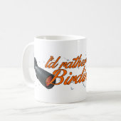 mok "Ik zou liever Birding" zijn (Voorkant links)