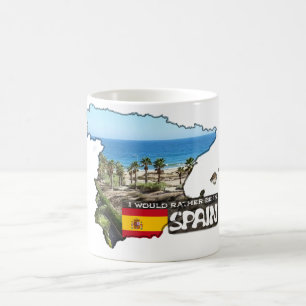 [Mok] Ik zou liever in Spanje zijn Koffiemok