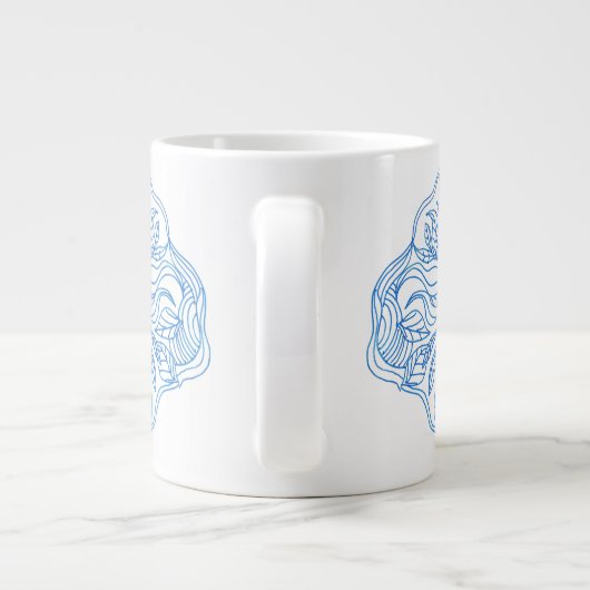 Mok in blauw (Achterkant)