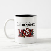 Mok Italiaanse Spinone-mam (Links)