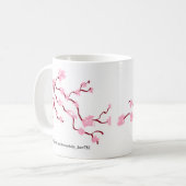 Mok/Japanse roze Cherry Blossom Koffiemok (Voorkant links)