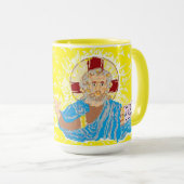 Mok : Jezus Christus met Grieks kruis (Voorkant rechts)