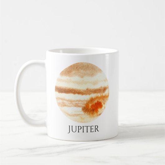 Mok Jupiter Planet Waterverf (Links)
