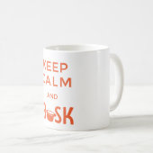 Mok kalm houden en druk (Voorkant rechts)