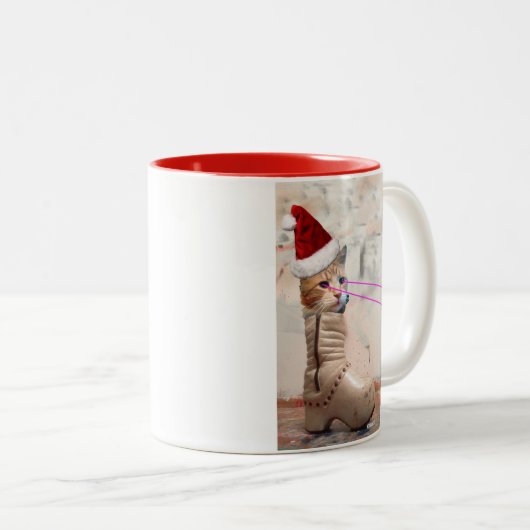 Mok Kat-Kat-SANTA-toetsenbord IN SHOE (Voorkant rechts)