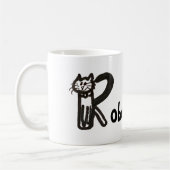 Mok - Kat letter R met naam (Links)