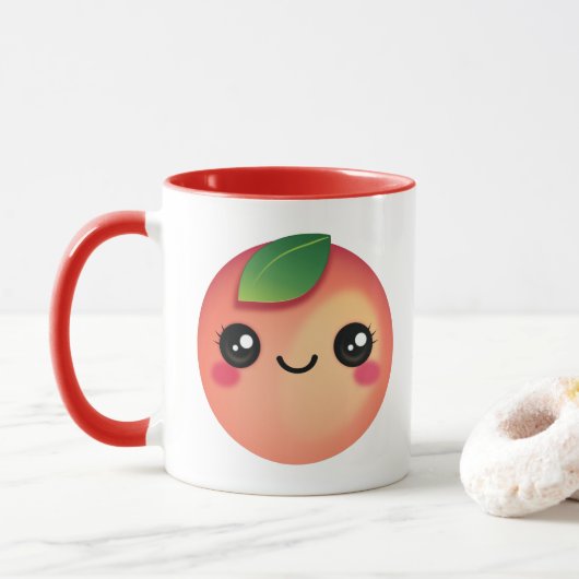 Mok Kawaii Peach (Met donut)