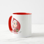 Mok kerstbaby cartoon (Voorkant links)