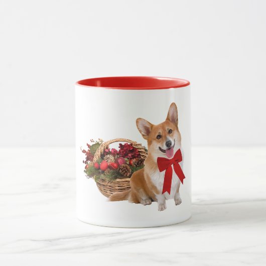 mok "Kerstcorgi" (Midden)
