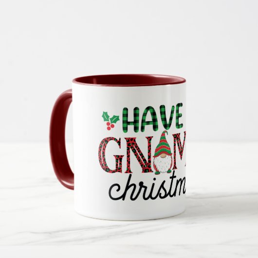 Mok kerstgrint (Voorkant links)