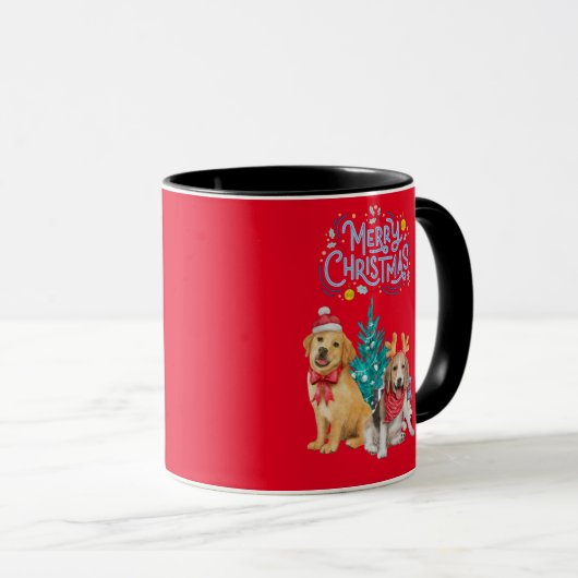 Mok kersthonden (Voorkant rechts)