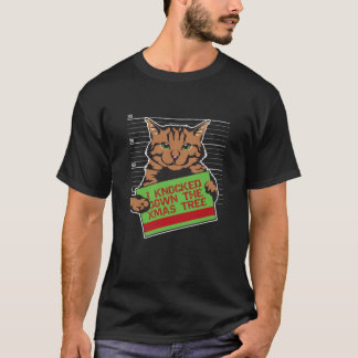 Mok kerstkat Ondergeklapt door Tree4682pn T-shirt