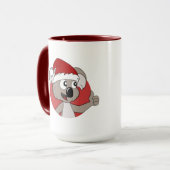 Mok kerstkoala cartoon (Voorkant links)