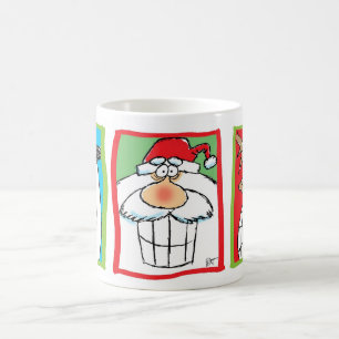 Mok kerstman, rendier en Snowman Cartoon