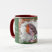 Mok kerstmis Cheer Robin (Voorkant links)