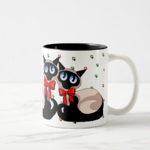 Mok - Kerstmis met siamese katten