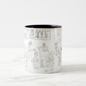 Mok keukenCartoon - Gepersonaliseerd (Center)