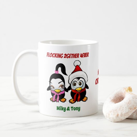Mok Koffie forever samenkleven (Met donut)