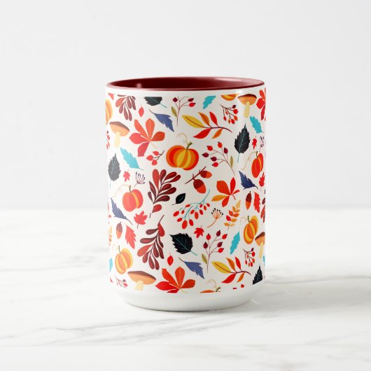 Mok koffie in het najaar (Midden)