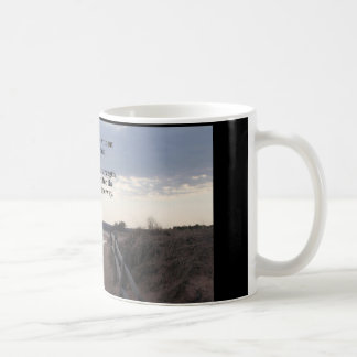 mok koffie met weg naar het meer...beloften