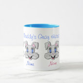 Mok koffie - Ringer - Gray Hares van papa (Midden)